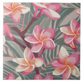 Naadloze tegel - tropische print tegeltje (Voorkant)