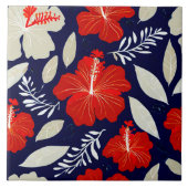 Naadloze tegel - tropische print tegeltje (Voorkant)