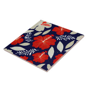 Naadloze tegel - tropische print tegeltje