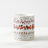 Naadloze Tegel van Overhead Illustratie van een Va Koffiemok (Center)