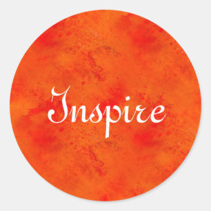 Naadloze textuur Achtergrond Abstract Sinaasappel Ronde Sticker
