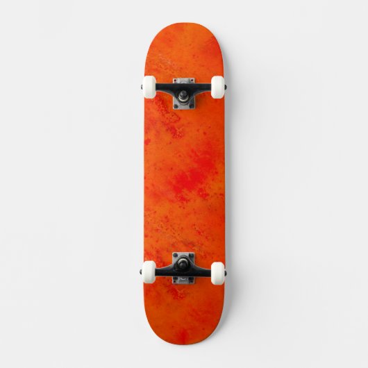 Naadloze textuur Achtergrond Abstract Sinaasappel Skateboard (Voorkant)