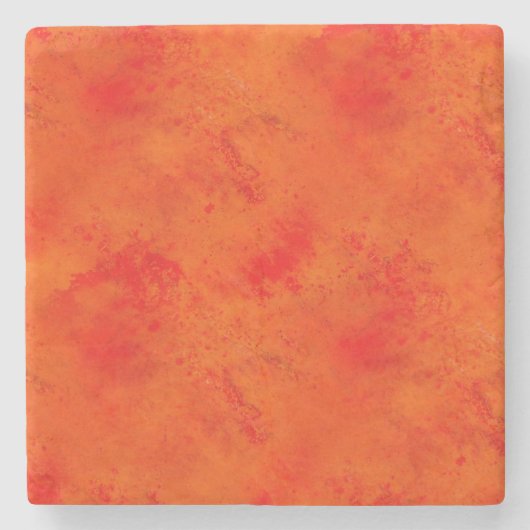 Naadloze textuur Achtergrond Abstract Sinaasappel  Stenen Onderzetter (Voorkant)