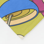 Naadloze textuur. Handgetekende doedels eten Fleece Deken (Hoek)