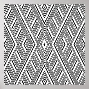 Naadloze textuur met schuine witte strepen. Seaml Poster