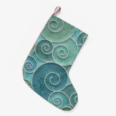 naadloze textuur van gipsplaten met een draaiend p kleine kerstsok (Voorkant (Hangend))