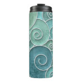 naadloze textuur van gipsplaten met een draaiend p thermosbeker (Voorkant)