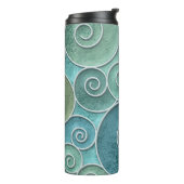 naadloze textuur van gipsplaten met een draaiend p thermosbeker (Gedraaid links)