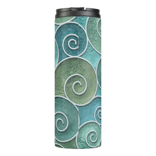 naadloze textuur van gipsplaten met een draaiend p thermosbeker (Achterkant)