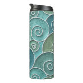 naadloze textuur van gipsplaten met een draaiend p thermosbeker (Geroteerd rechts)