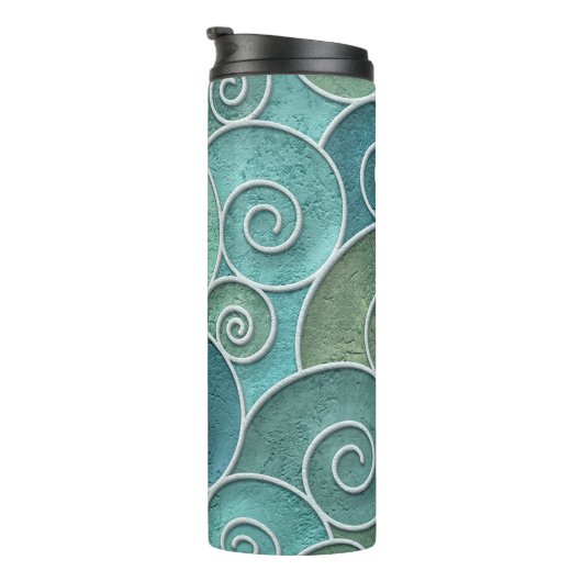 naadloze textuur van gipsplaten met een draaiend p thermosbeker (Geroteerd rechts)