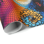  naadloze textuurachtergrond. Diagonale golven Cadeaupapier (Rol Hoek)