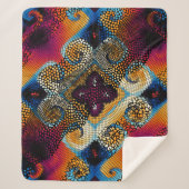  naadloze textuurachtergrond. Diagonale golven Sherpa Deken (Voorkant)