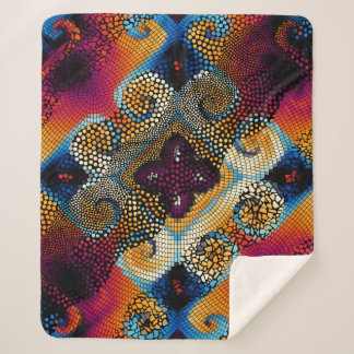  naadloze textuurachtergrond. Diagonale golven Sherpa Deken