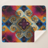  naadloze textuurachtergrond. Diagonale golven Sherpa Deken (Voorkant (horizontaal))