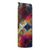  naadloze textuurachtergrond. Diagonale golven Thermosbeker (Geroteerd rechts)