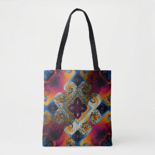  naadloze textuurachtergrond. Diagonale golven Tote Bag
