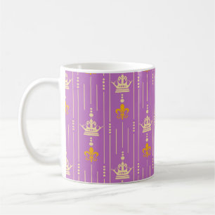 Naadloze textuurachtergrond in retro-stijl vintage koffiemok