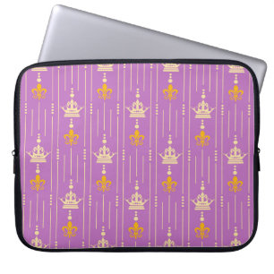 Naadloze textuurachtergrond in retro-stijl vintage laptop sleeve