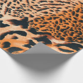 Naadloze tijger, luipaard en jaguar. Naadloze hand Cadeaupapier (Hoek)