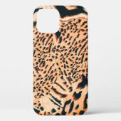 Naadloze tijger, luipaard en jaguar. Naadloze hand Case-Mate iPhone Case (Achterkant)