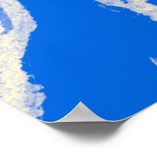 Naadloze tijgerhuid. Het Oerwoud van de waterverf  Poster (Hoek)