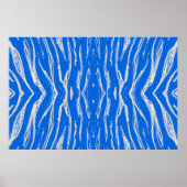 Naadloze tijgerhuid. Het Oerwoud van de waterverf  Poster (Voorkant)