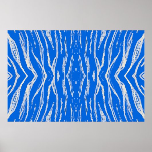 Naadloze tijgerhuid. Het Oerwoud van de waterverf  Poster (Voorkant)