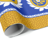 Naadloze traditionele Indische paisleygrens Cadeaupapier (Rol Hoek)