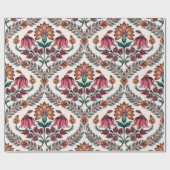 Naadloze Traditionele Mughalart, patroon, floraal, Cadeaupapier (Vlak)