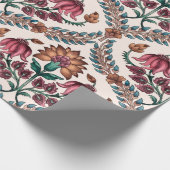 Naadloze Traditionele Mughalart, patroon, floraal, Cadeaupapier (Hoek)