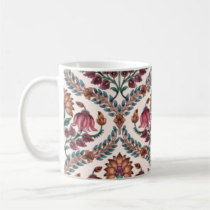 Naadloze Traditionele Mughalart, patroon, floraal, Koffiemok
