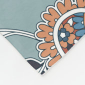 Naadloze trendy achtergrond met paisley in India Fleece Deken (Hoek)