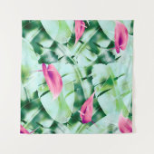 Naadloze tropische blad patroonachtergrond, retro wandkleed (Voorkant (horizontaal))