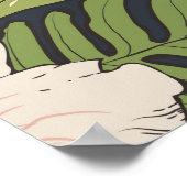 Naadloze tropische bloemachtergrond poster (Hoek)