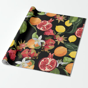Naadloze Tropische Fruits Patroon. Exotische achte Cadeaupapier