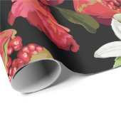 Naadloze Tropische Fruits Patroon. Exotische achte Cadeaupapier (Rol Hoek)