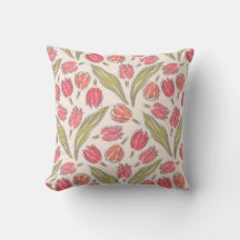 Naadloze Tulip Bloempatroon – Botanisch