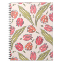 Naadloze Tulip Bloempatroon –  Botanisch