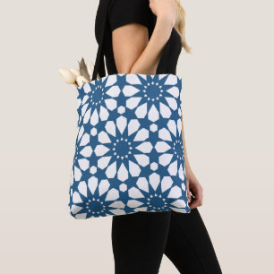 Naadloze Turkse kleurrijke ontwerpverkute Tote Bag