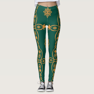 Naadloze Turkse kleurrijke Vintage Leggings