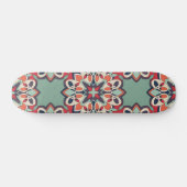Naadloze Turkse kleurrijke Vintage Persoonlijk Skateboard (Horizontaal)