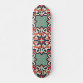 Naadloze Turkse kleurrijke Vintage Persoonlijk Skateboard