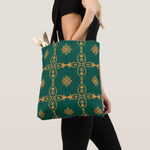 Naadloze Turkse kleurrijke Vintage Tote Bag