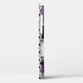 Naadloze ultraviolette luipaard en zilverketting Case-Mate iPhone case (Achterkant / Links)