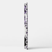 Naadloze ultraviolette luipaard en zilverketting Case-Mate iPhone case (Achterkant / Rechts)