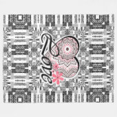 Naadloze Valentijnsdag Licht grijze rode vlek Fleece Deken (Voorkant (Horizontaal))