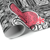 Naadloze Valentijnsdag Love oarnamental decor pa Cadeaupapier (Rol Hoek)