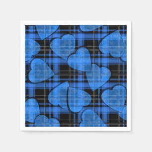 Naadloze Valentijnsdag marine harten gevlekte scho Servet