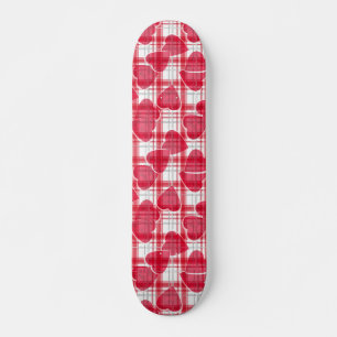Naadloze Valentijnsdag rode harten, gevlekt Persoonlijk Skateboard